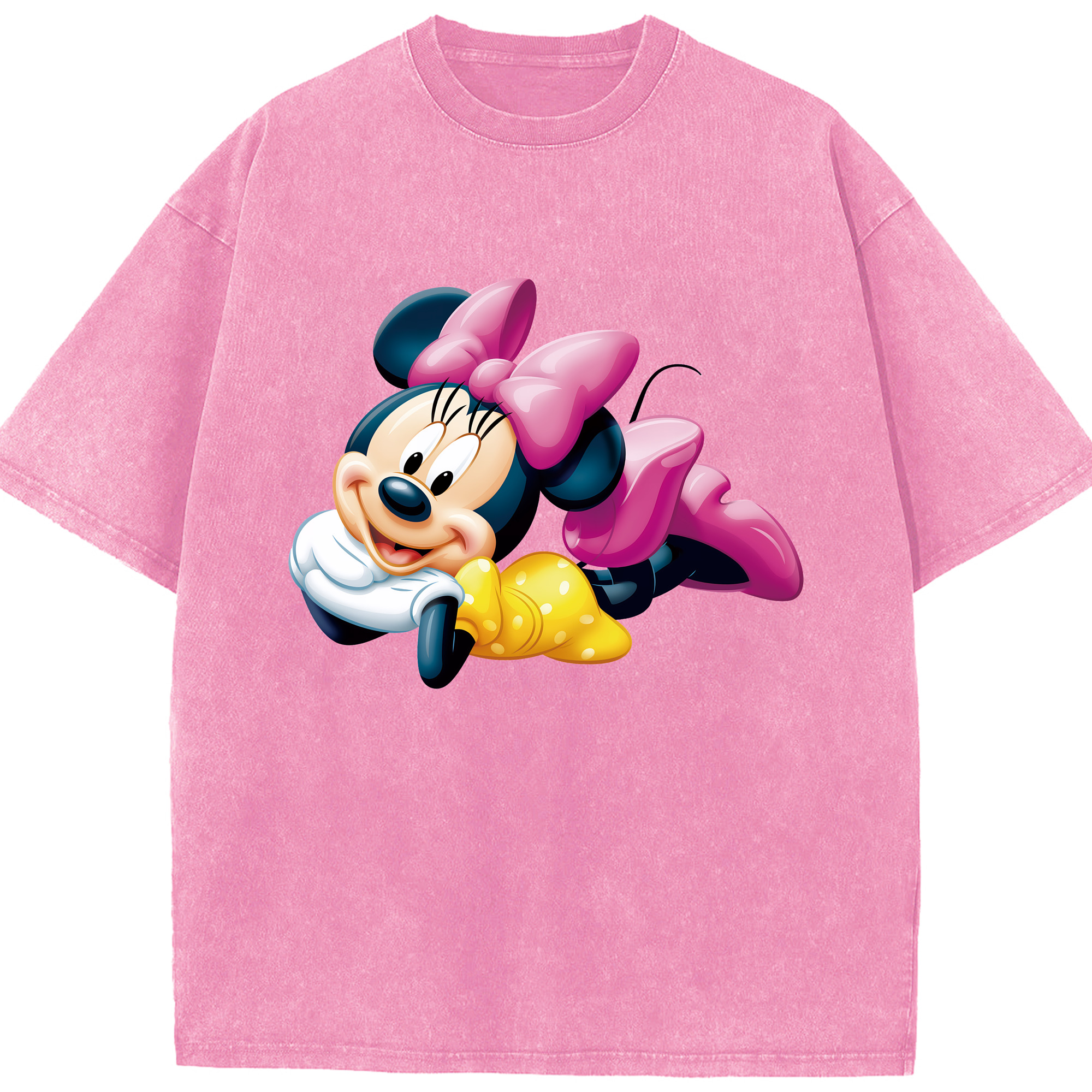 （画像用） ミッキーマウス Mickey Mouse 綿100% ヴィンテージ風 半袖Tシャツ（フロントプリント）